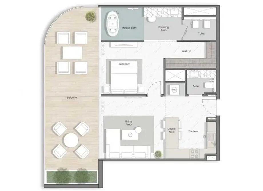 1 bedroom apartment