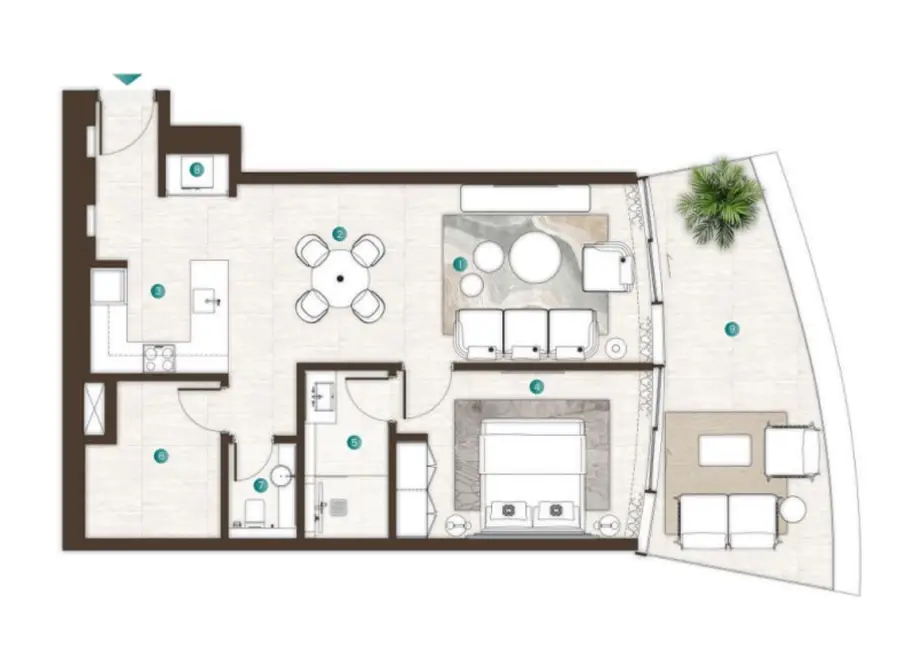 1 bedroom apartment